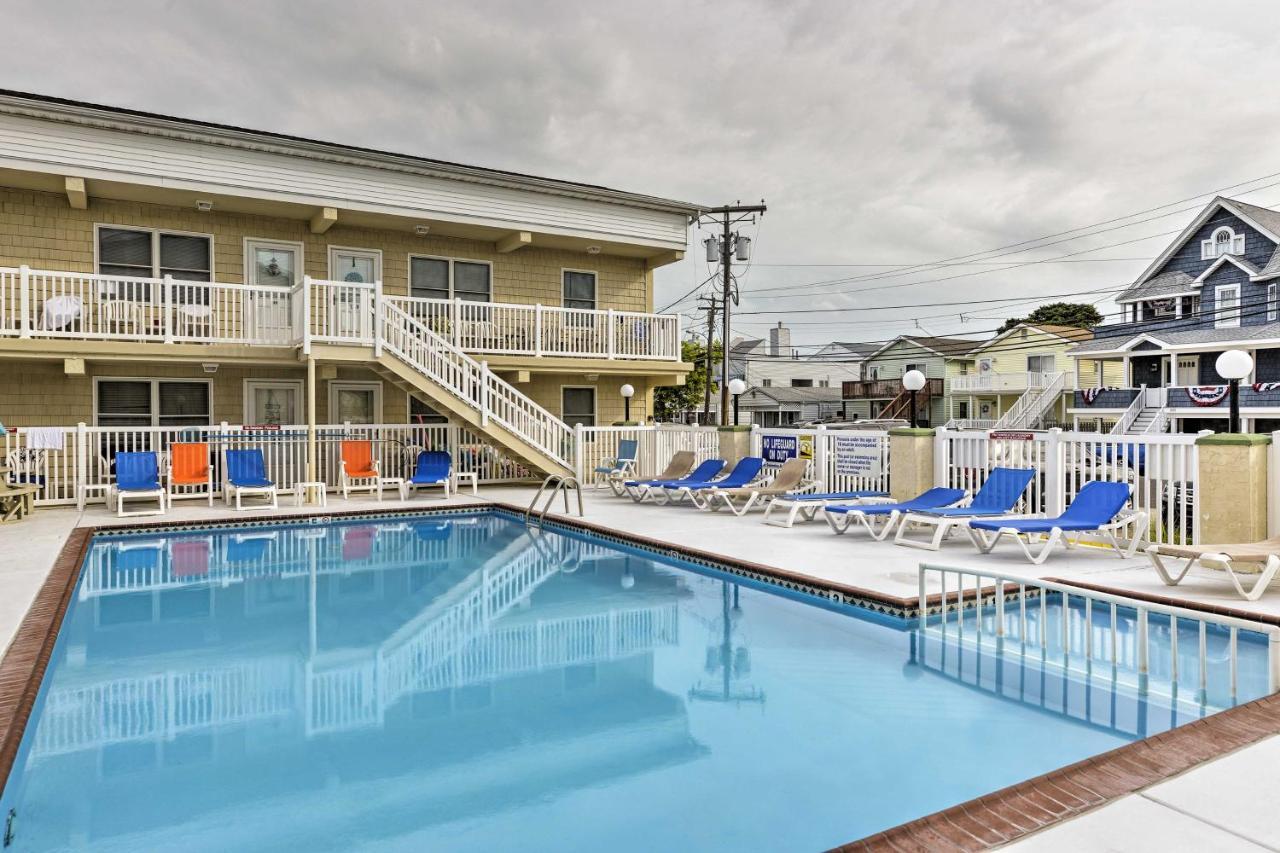 North Wildwood Condo With Pool, Walk To Boardwalk! エクステリア 写真